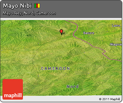 Satellite Panoramic Map of Mayo Nibi