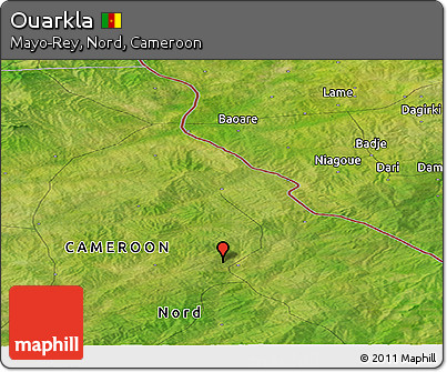 Satellite Panoramic Map of Ouarkla