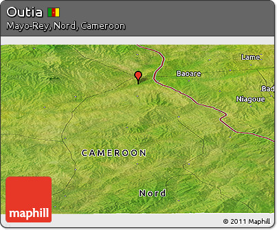 Satellite Panoramic Map of Outia
