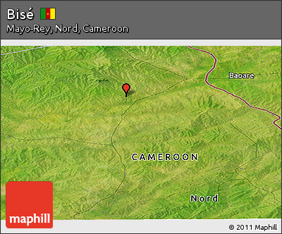 Satellite Panoramic Map of Bisé