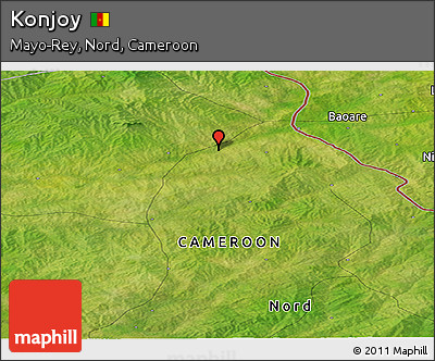 Satellite Panoramic Map of Konjoy