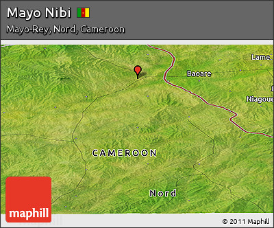 Satellite Panoramic Map of Mayo Nibi