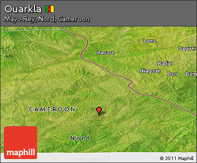 Satellite Panoramic Map of Ouarkla