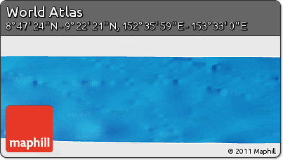 Physical Panoramic Map of the Area around 9° 4' 52" N, 153° 4' 29" E