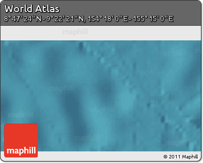 Satellite 3D Map of the Area around 9° 4' 52" N, 154° 46' 30" E