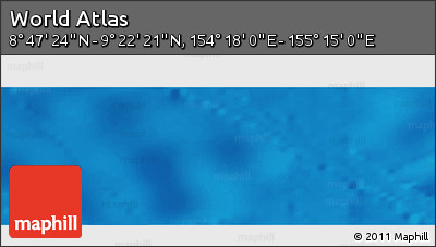 Physical Panoramic Map of the Area around 9° 4' 52" N, 154° 46' 30" E