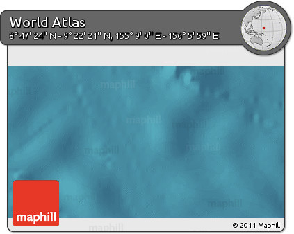 Satellite 3D Map of the Area around 9° 4' 52" N, 155° 37' 30" E