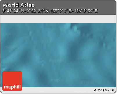 Satellite 3D Map of the Area around 9° 4' 52" N, 155° 37' 30" E