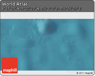 Satellite 3D Map of the Area around 9° 4' 52" N, 156° 28' 29" E
