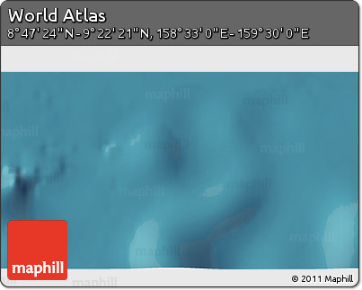 Satellite 3D Map of the Area around 9° 4' 52" N, 159° 1' 30" E