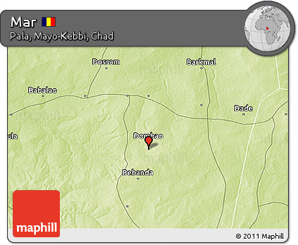 Physical 3D Map of Mar