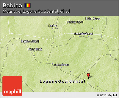Physical 3D Map of Babina