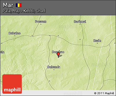 Physical 3D Map of Mar