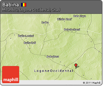 Physical 3D Map of Babina