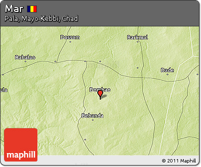 Physical 3D Map of Mar