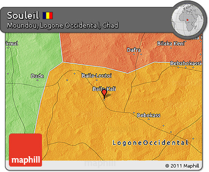 Political 3D Map of Souleïl