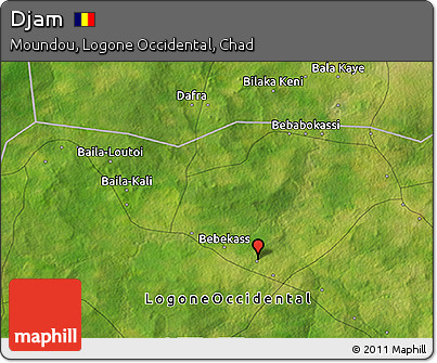 Satellite 3D Map of Djam