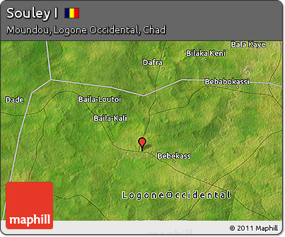 Satellite 3D Map of Souley I