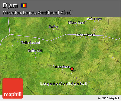 Satellite 3D Map of Djam