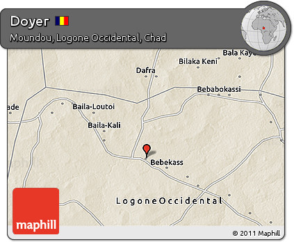 Shaded Relief 3D Map of Doyer