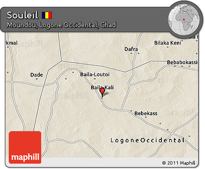Shaded Relief 3D Map of Souleïl