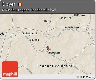 Shaded Relief 3D Map of Doyer