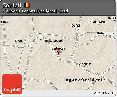 Shaded Relief 3D Map of Souleïl