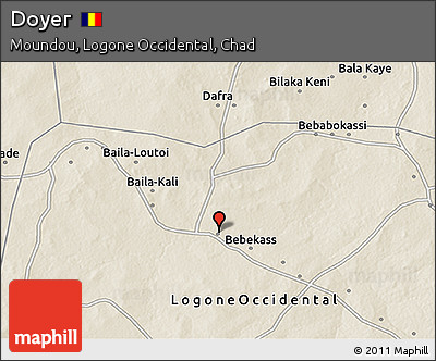 Shaded Relief 3D Map of Doyer