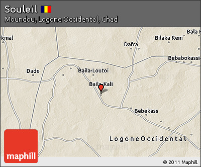 Shaded Relief 3D Map of Souleïl