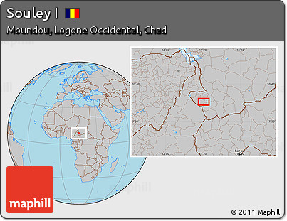 Gray Location Map of Souley I