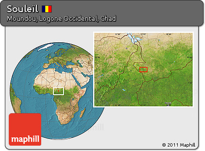 Satellite Location Map of Souleïl
