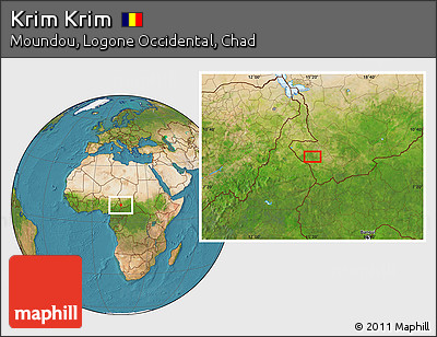 Satellite Location Map of Krim Krim
