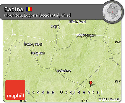 Physical Map of Babina