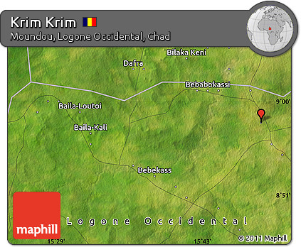 Satellite Map of Krim Krim
