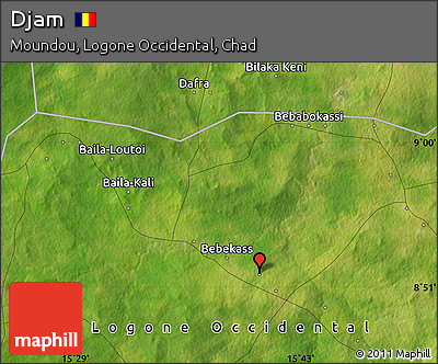 Satellite Map of Djam
