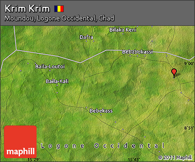 Satellite Map of Krim Krim