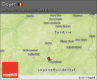Physical Panoramic Map of Doyer