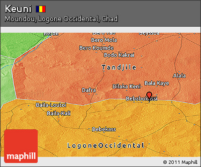 Political Panoramic Map of Keuni