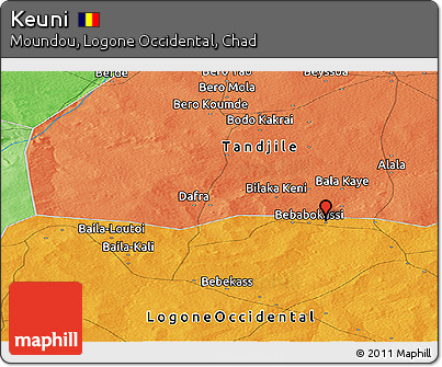 Political Panoramic Map of Keuni