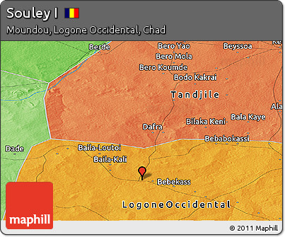 Political Panoramic Map of Souley I