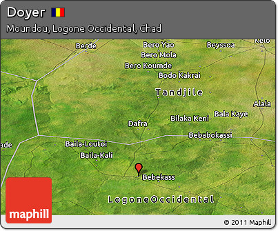 Satellite Panoramic Map of Doyer