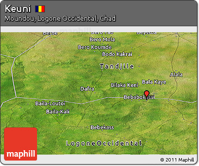 Satellite Panoramic Map of Keuni