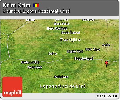 Satellite Panoramic Map of Krim Krim