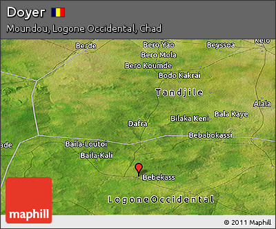 Satellite Panoramic Map of Doyer