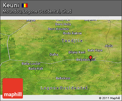 Satellite Panoramic Map of Keuni