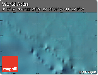 Satellite Map of the Area around 9° 4' 52" N, 15° 13' 29" W