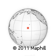 Outline Map of the Area around 9° 4' 52" N, 160° 34' 29" W, rectangular outline