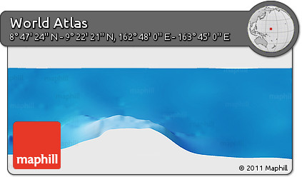 Physical Panoramic Map of the Area around 9° 4' 52" N, 163° 16' 30" E