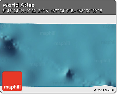 Satellite 3D Map of the Area around 9° 4' 52" N, 168° 22' 30" E
