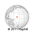 Outline Map of the Area around 9° 4' 52" N, 168° 22' 30" E, rectangular outline